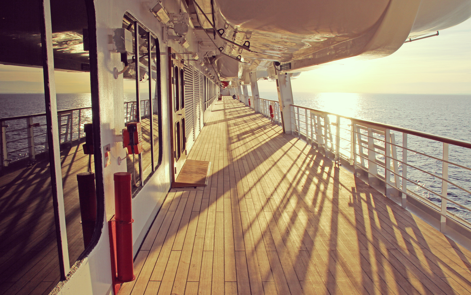 Cruise ship deck.